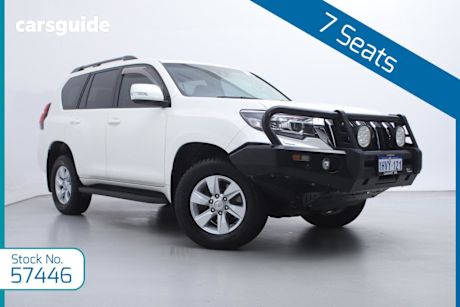 White 2019 Toyota Landcruiser Prado Wagon Gxl (Prem Int) (4X4)