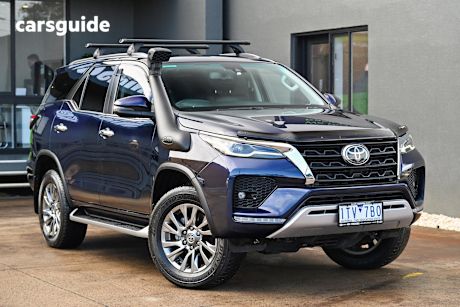 Blue 2021 Toyota Fortuner Wagon Crusade
