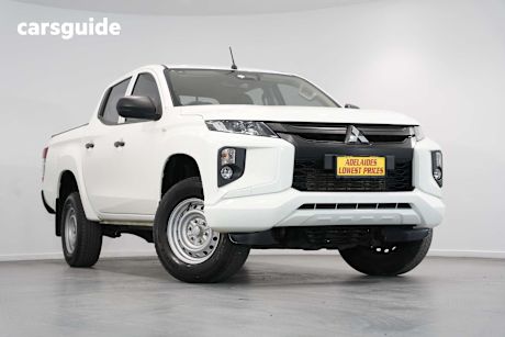 White 2021 Mitsubishi Triton Ute Tray GLX R