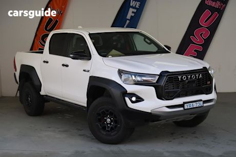 White 2023 Toyota Hilux Ute Tray
