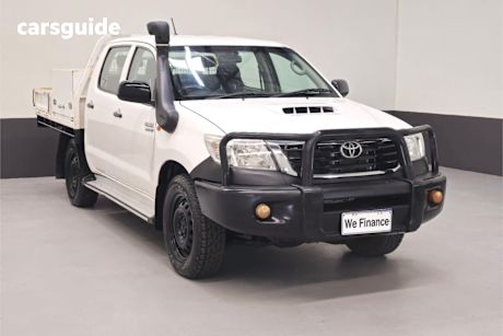 White 2014 Toyota Hilux Dual Cab Pick-up Sr (4X4)