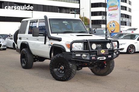 White 2011 Toyota Landcruiser SUV WORKMATE 4X4