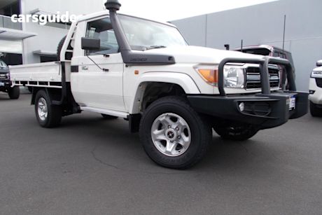 White 2022 Toyota Landcruiser Cab Chassis Gxl