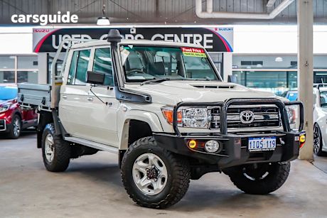 White 2021 Toyota Landcruiser Ute Tray GXL 4X4