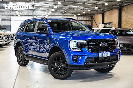 Blue 2024 Ford Everest SUV SPORT R