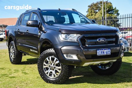 Black 2016 Ford Ranger Ute Tray WILDTRAK 4X4