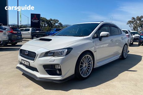 White 2014 Subaru WRX Sedan PREMIUM 4WD