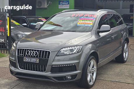 Grey 2013 Audi Q7 Wagon 3.0 Tdi Quattro