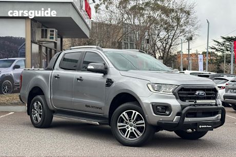 Silver 2021 Ford Ranger Double Cab Pick Up Wildtrak 2.0 (4X4)