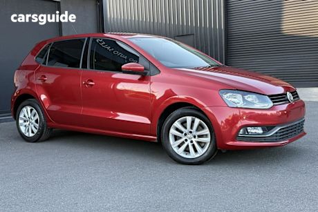 Red 2014 Volkswagen Polo Hatchback 81 Tsi Comfortline