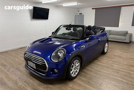 Blue 2018 Mini Convertible Convertible Cooper