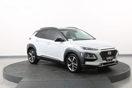 White 2019 Hyundai Kona Wagon Highlander Ttr (Awd)