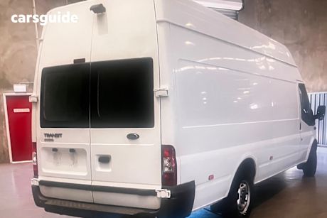 White 2008 Ford Transit Van Jumbo Lwb High Roof