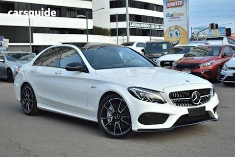 White 2017 Mercedes-Benz C-CLASS Sedan C43 AMG 4WD