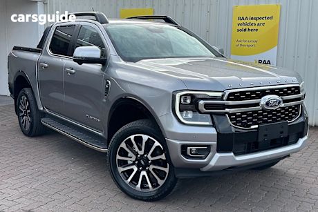 Silver 2024 Ford Ranger Ute Tray PLATINUM 4X4