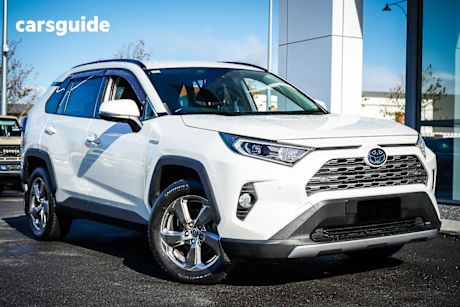 White 2020 Toyota RAV4 Wagon Gxl 2Wd Hybrid