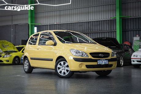 Yellow 2010 Hyundai Getz Hatch SX F