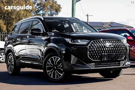 Black 2025 Chery Tiggo 7 SUV SUPER HYBRID ULTIMATE F