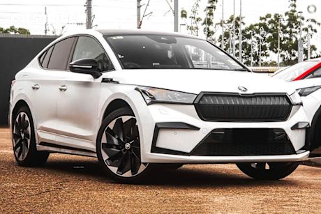 White 2025 Skoda Enyaq SUV SPORTLINE R