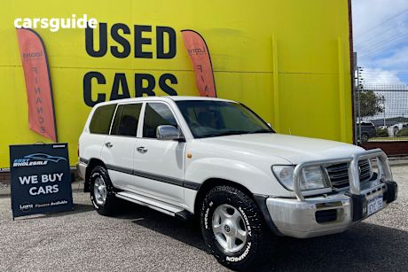 White 2003 Toyota Landcruiser SUV GXL 4X4