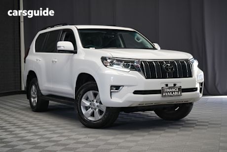 White 2023 Toyota Landcruiser Prado Wagon Gxl Flat Tailgate