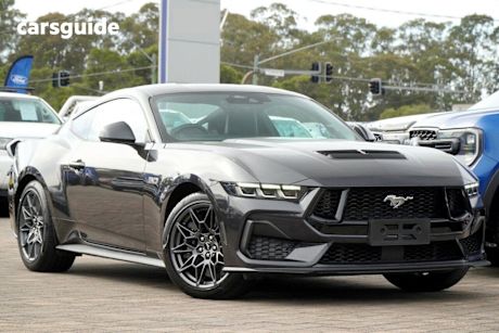 Grey 2024 Ford Mustang Coupe GT R