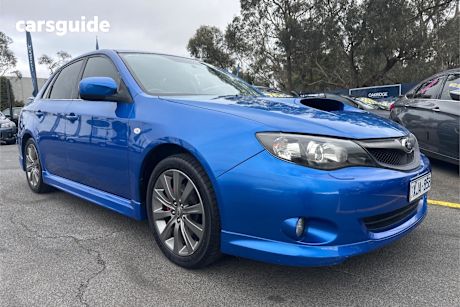 Blue 2009 Subaru Impreza Sedan WRX 4WD