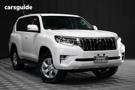 White 2022 Toyota Landcruiser Prado Wagon Gxl Flat Tailgate