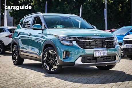 Blue 2025 Kia Seltos Wagon Gt-Line (Awd) (Sunroof)