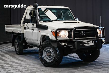 White 2021 Toyota Landcruiser Cab Chassis Workmate