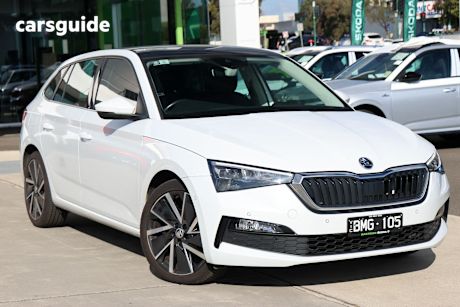 White 2021 Skoda Scala Hatch 110TSI F