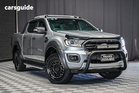 Silver 2021 Ford Ranger Double Cab Pick Up Wildtrak 2.0 (4X4)