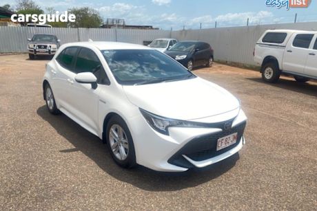 White 2019 Toyota Corolla Hatch ASCENT SPORT HYBRID F