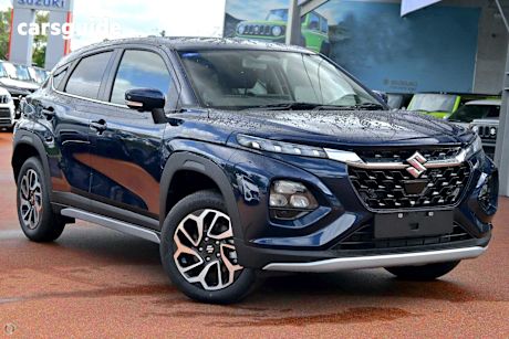Blue 2025 Suzuki Fronx SUV HYBRID F