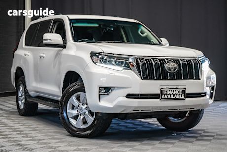 White 2021 Toyota Landcruiser Prado Wagon Gxl Flat Tailgate