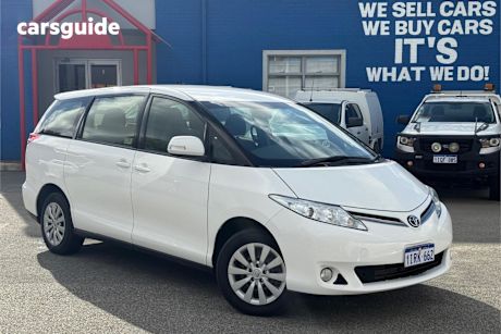 White 2019 Toyota Tarago SUV GLI F