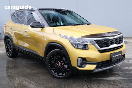 Yellow 2020 Kia Seltos Wagon Gt Line (Awd) (Two-Tone)