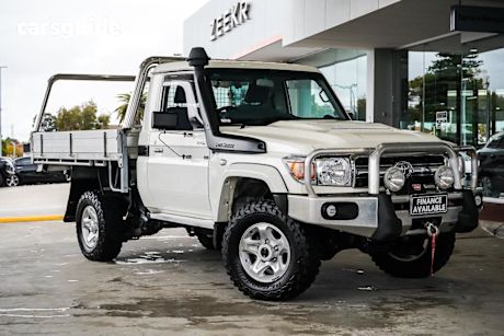 White 2021 Toyota Landcruiser Cab Chassis Gxl
