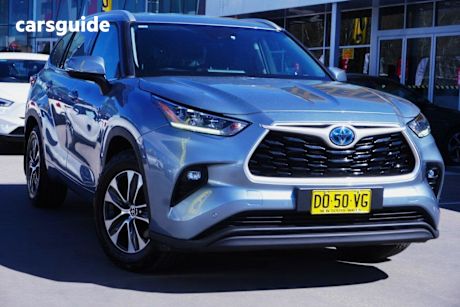 Blue 2022 Toyota Kluger Wagon Gxl Hybrid Awd