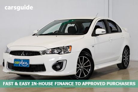 White 2017 Mitsubishi Lancer Sedan Es Sport