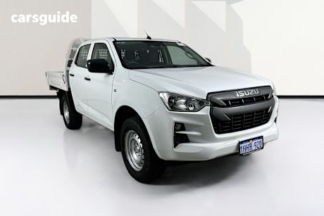 White 2021 Isuzu D-MAX Crew Cab Chassis Sx (4X4)