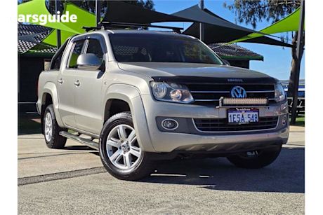 Beige 2015 Volkswagen Amarok Dual Cab Utility Tdi420 Highline (4X4)