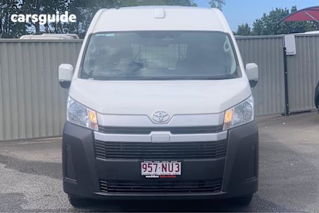 White 2022 Toyota HiAce Van Slwb Barn Door