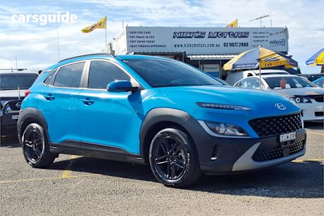 Blue 2022 Hyundai Kona SUV F