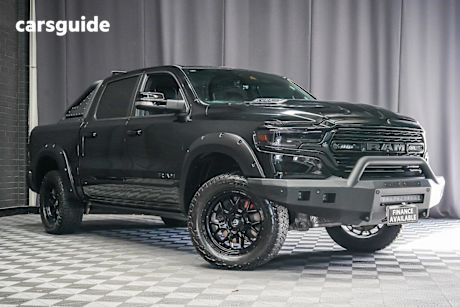 Black 2021 Ram 1500 Crew Cab Utility Laramie Rambox (Hybrid)