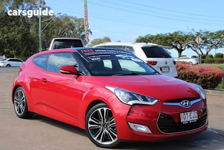 Red 2017 Hyundai Veloster Coupe