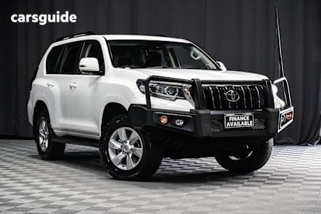 White 2021 Toyota Landcruiser Prado Wagon Gxl Flat Tailgate