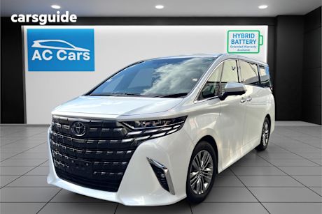 White 2023 Toyota Alphard Commercial HYBRID HEV, FULL LEATHER VIP SEATS,