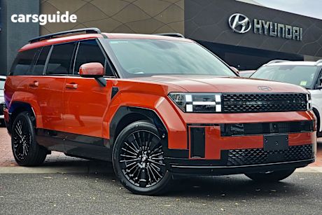 Orange 2025 Hyundai Santa FE SUV HYBRID CALLIGRAPHY 4X4