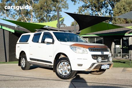 White 2013 Holden Colorado Crew Cab Pickup Lt (4X4)
